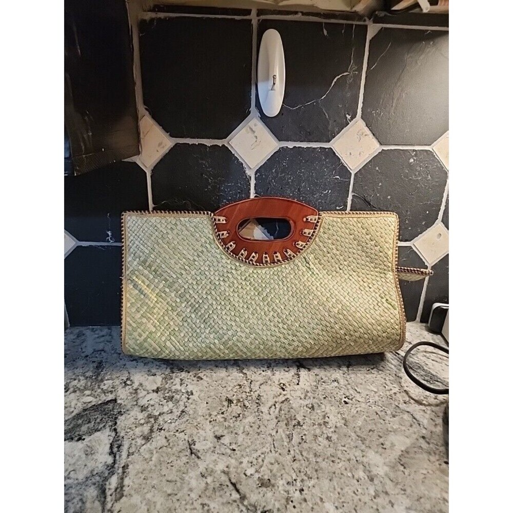 Vintage MCM Women's Woven Bag, 15x9